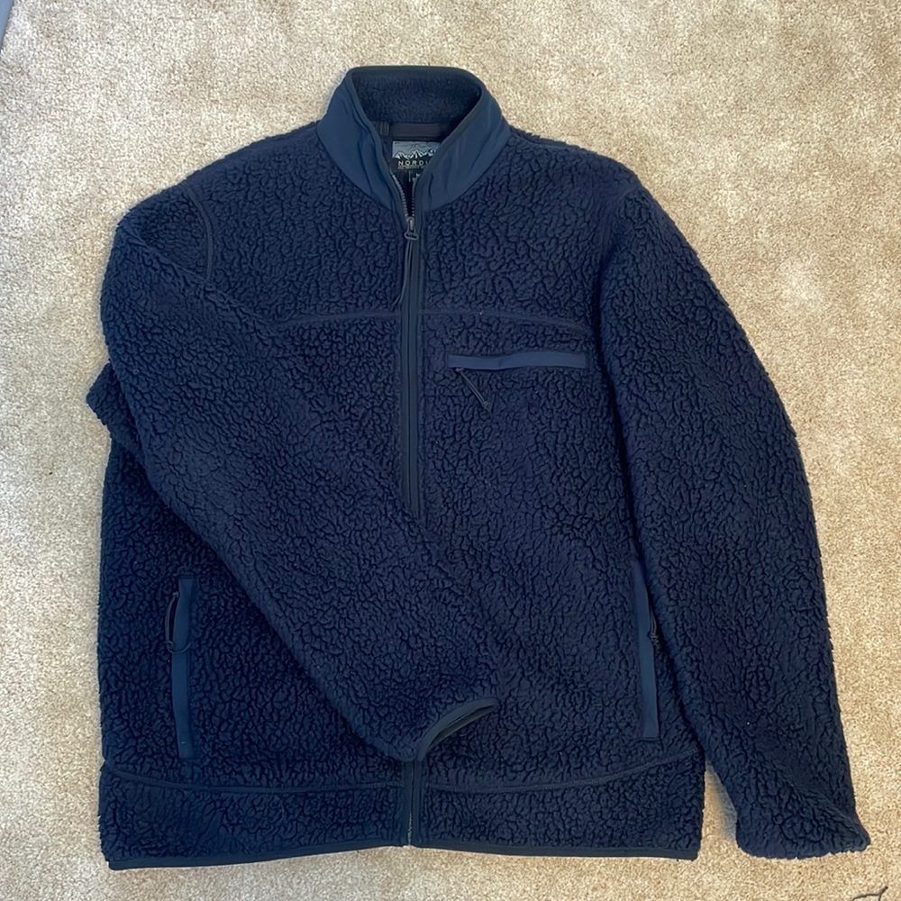 J.Crew Nordic zip up Sherpa fleece